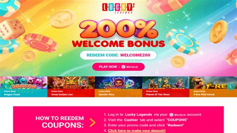 lucky legends $50 free chip